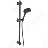 FERRO - zestaw natryskowy PHILA BLACK przesuwny CZARNY  N375BL-B